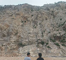 矿山复绿施工现场