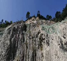 浙江温州客土喷播机喷播现场