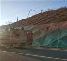 边坡绿化设备喷播现场